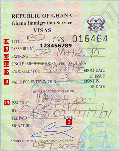 ghana visit visa from pakistan